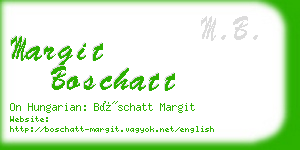 margit boschatt business card